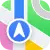 Location pin icon with colorful map background representing dental practice location services.