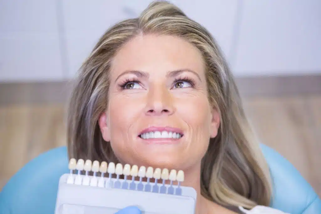Cosmetic dentist Brighton teeth whitening with veneers